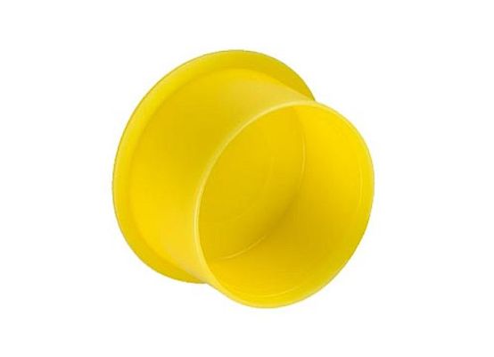 Krytka kónická pro závity - D=28 mm pro M22 - LDPE, žlutá